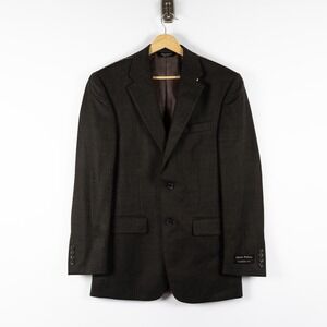 Jos‎ A Bank Signature Blazer Men Size 36 Silk Wool Blend REG Brown TF 2 Button